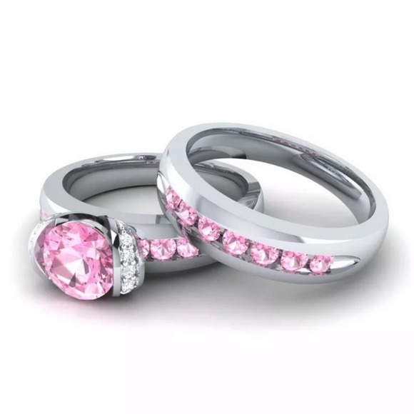 Jewelry - 🌷 Pink Sapphire 2 pc. Set in .925